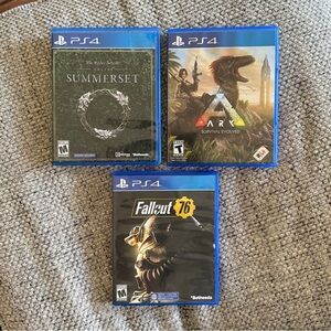 PS4 Game Bundle – Fallout 76, Elder Scrolls Online: Summerset, ARK SE 🎮